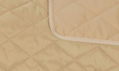 Burberry Diamond-quilted Hooded Parka Coat In Archive Beige