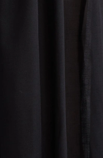 Max Mara Off The Shoulder Wool Dress In Black