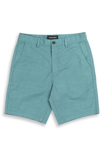 Shop Rodd & Gunn Millwater Stretch Twill Shorts In Turquoise