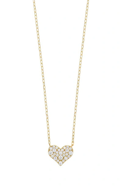 Shop Bony Levy Mika Diamond Heart Pendant Necklace In 18k Yellow Gold