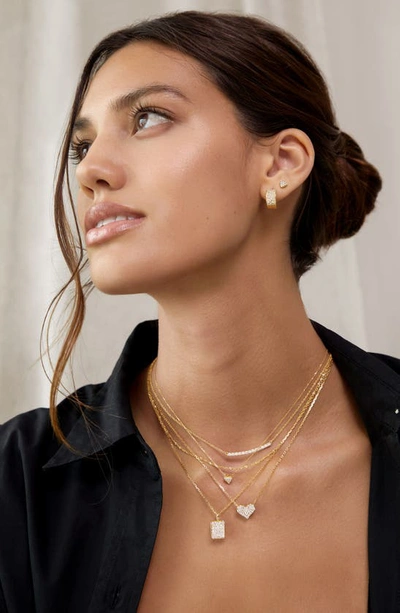 Shop Bony Levy Mika Diamond Heart Pendant Necklace In 18k Yellow Gold