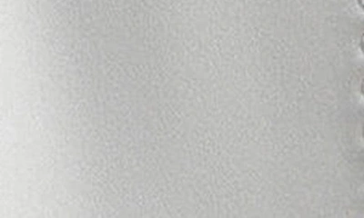 Shop Lafayette 148 One-button Satin Blazer In Pale Grey