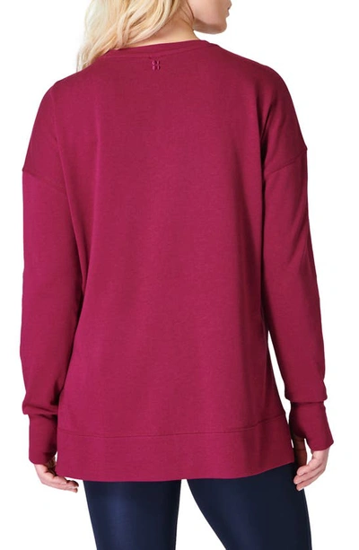Sweaty Betty After Class Sweatshirt In Vamp Red