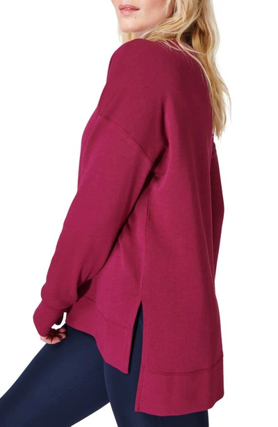 Sweaty Betty After Class Sweatshirt In Vamp Red