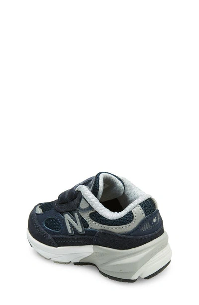 Shop New Balance Kids' 990v6 Running Sneaker In Navy