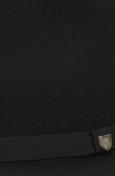 Brixton Messer Packable Wool Fedora In Black/black