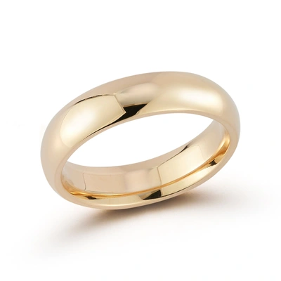 Shop Dana Rebecca Designs Drd 5mm Gold Band In Yellow Gold