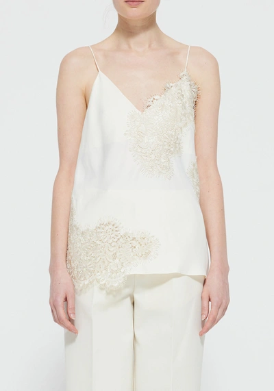 Shop Rohe Lace Camisole Top In Cream