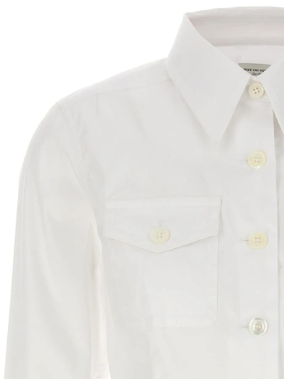 Shop Dries Van Noten 'cellie' Shirt In White