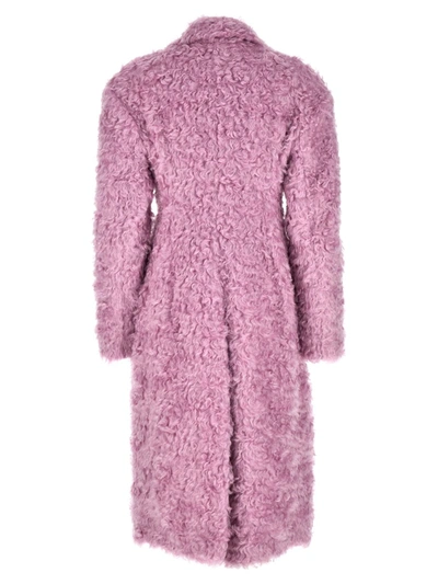Shop Dries Van Noten 'redys' Fur In Pink