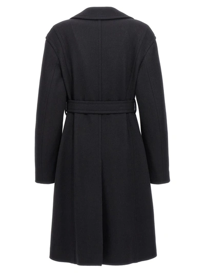 Shop Dries Van Noten 'rondas' Coat In Black