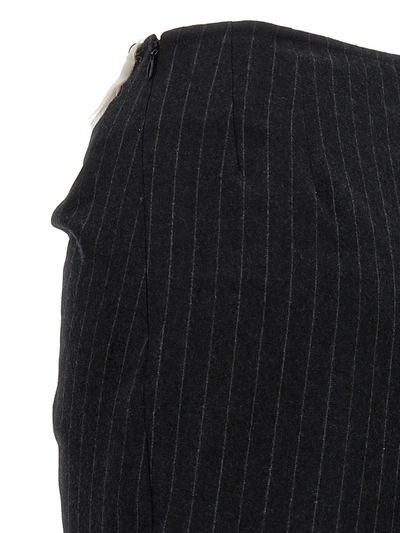 Shop Dries Van Noten 'sinam' Long Skirt In Gray