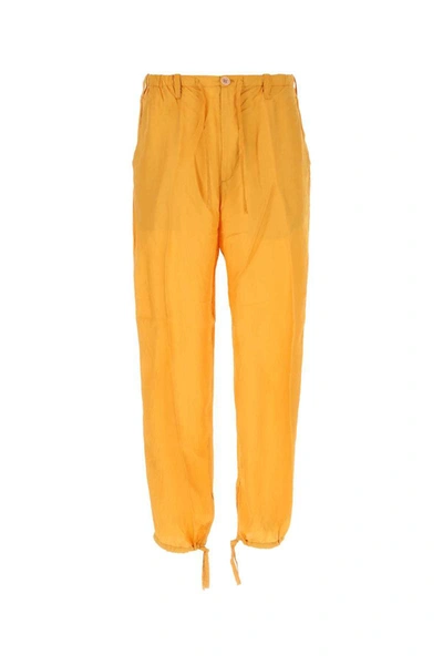 Shop Dries Van Noten Pants In Yellow