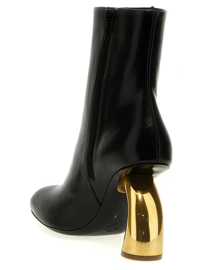 Shop Dries Van Noten Sculpture Heel Boots In Black