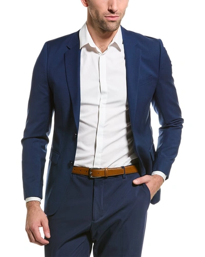 Shop Hugo Boss Hugo  Wool Jacket In Blue