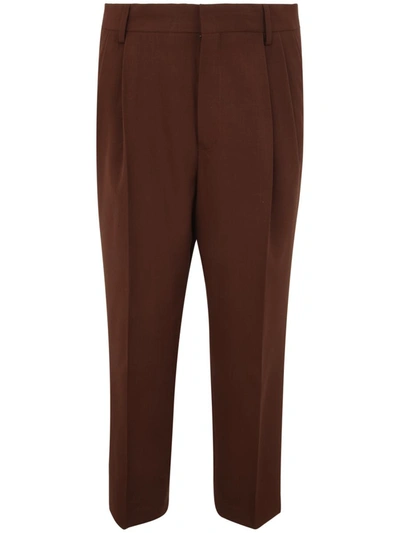 Shop Dries Van Noten 01150 Pellow 7062 Pants Clothing In Brown