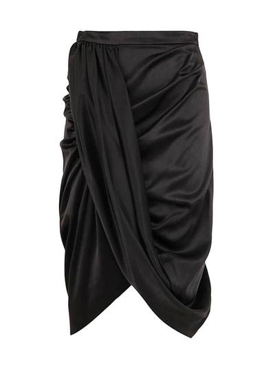 Shop Dries Van Noten 01920-sabrina 5037 W.w.skirt Clothing In Black