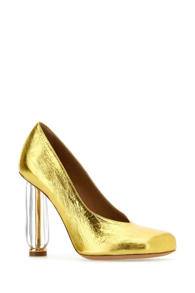 Shop Dries Van Noten Heeled Shoes In Gold