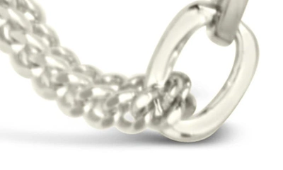 Sterling Forever Rowena Chain Link Necklace In Silver
