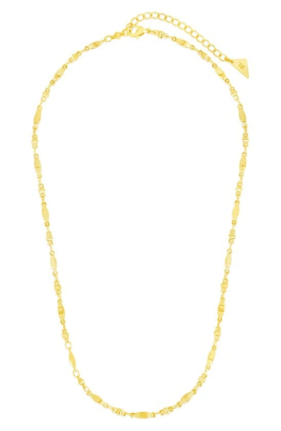 Sterling Forever Kenya Chain Link Necklace In Gold