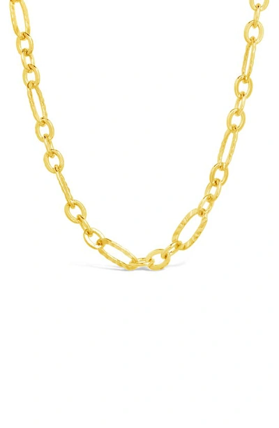 Sterling Forever Elysia Mixed Link Necklace In Gold