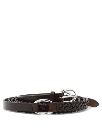 Shop Orciani Woven Leather Belt