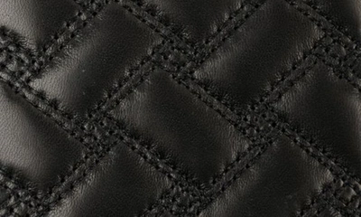 Shop Kurt Geiger Long Quilted Leather Gloves In Black / Antique Brass