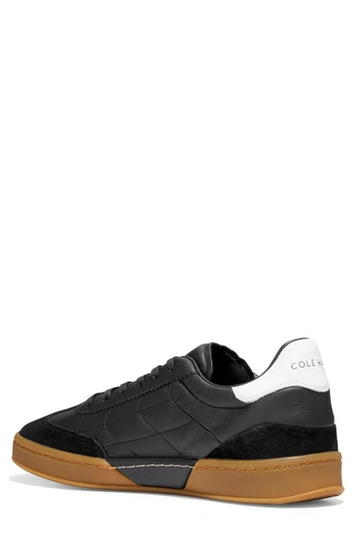 Shop Cole Haan Grandpro Breakaway Leather Sneaker In Black/ Nicotine Gum