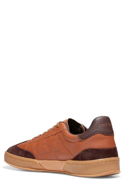 Shop Cole Haan Grandpro Breakaway Leather Sneaker In British Tan/ Madeira/ Gum