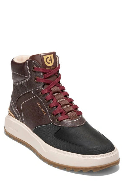 Shop Cole Haan Grandpro Crossover Boot In Ch Madeira/ Black/ Ch Oat
