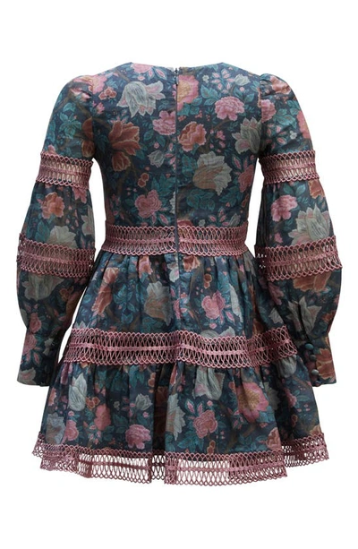 Shop Bardot Junior Kids' Carmina Floral Long Sleeve Party Dress In Wall Floral