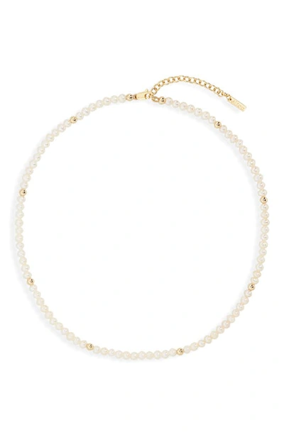 Shop Eliou Louise Freshwater Pearl Necklace In White