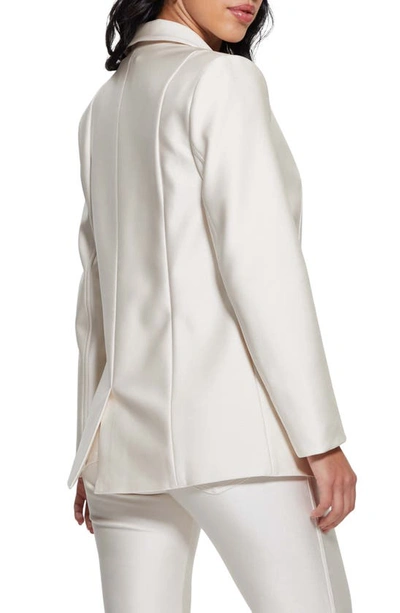 Shop Guess Carly One-button Blazer In Muted Stone