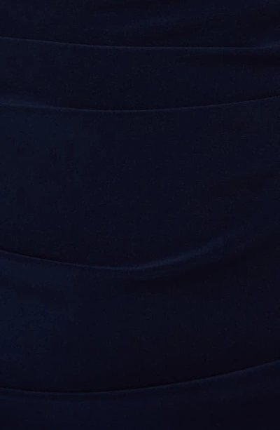 Adrianna Papell Jersey Tuxedo Dress In Midnight