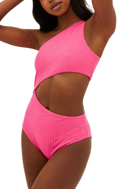 Beach Riot Celine One Piece In Strawberry In Strawberry Moon