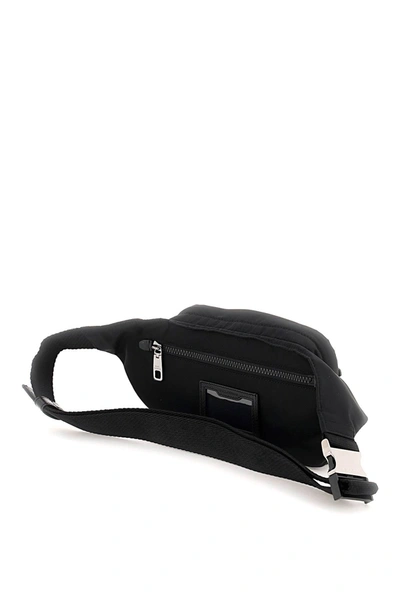 Shop Dolce & Gabbana Nylon Beltpack Bag With Logo Men In Black