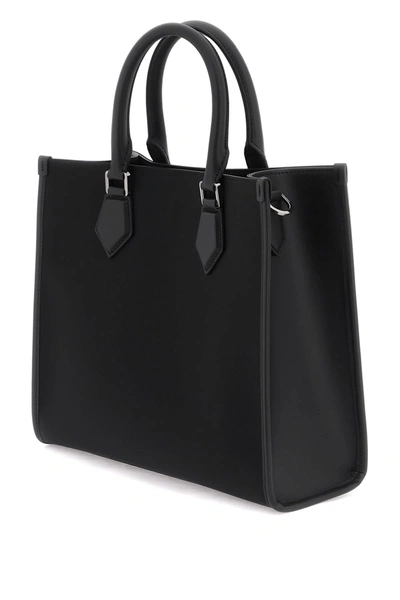 Shop Dolce & Gabbana Nylon Small Tote Bag Men In Black