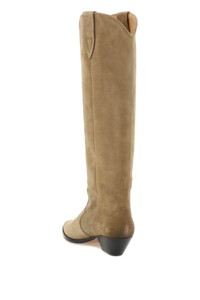 Shop Isabel Marant Denvee Texan Boots Women In Cream