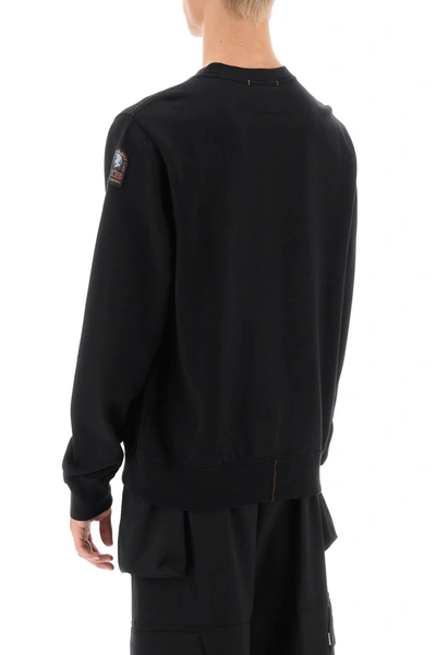 Shop Parajumpers 'caleb' Logo Print Sweatshirt Men In Black