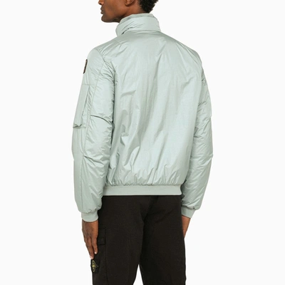Shop Parajumpers Blue/grey Nylon Nivek Jacket Men In Gray