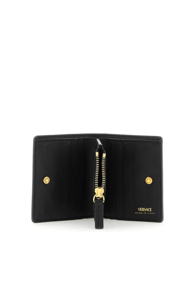 Shop Versace 'la Medusa' Bifold Wallet Women In Black