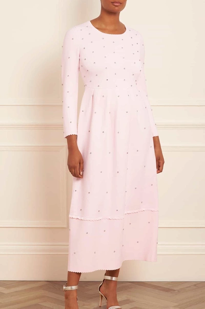 Shop Needle & Thread Embellished Knit Gown In Pink