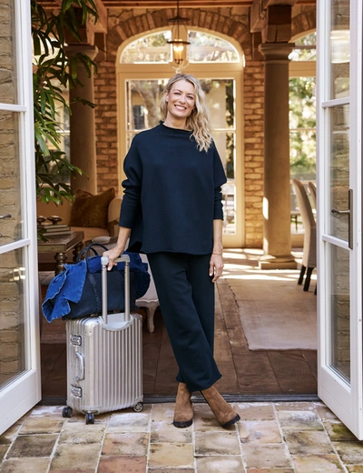 Shop Frank & Eileen Aspen Travel Set In Navy