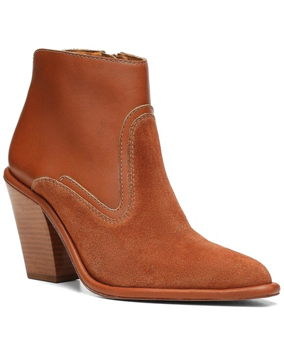 Shop Joie Ginger Suede Bootie In Brown