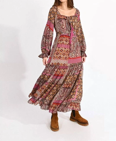 Shop Molly Bracken Boho Fit-and-flare Dress In Multi