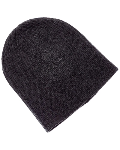 Shop Portolano Cashmere Beanie In Grey