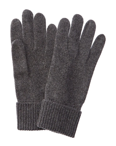 Shop Portolano Cashmere Gloves In Grey