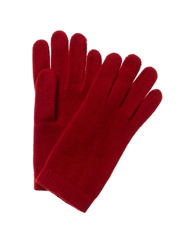 Shop Portolano Cashmere Gloves In Red
