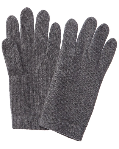 Shop Portolano Cashmere Gloves In Grey