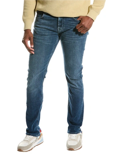 Shop 7 For All Mankind Paxtyn Ledro Skinny Jean In Blue